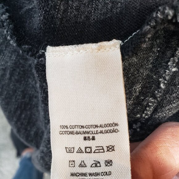 We The Free ~Free People Acid Wash Dress Womens Small S  Gray Short Sleeve /A190 - Picture 9 of 9